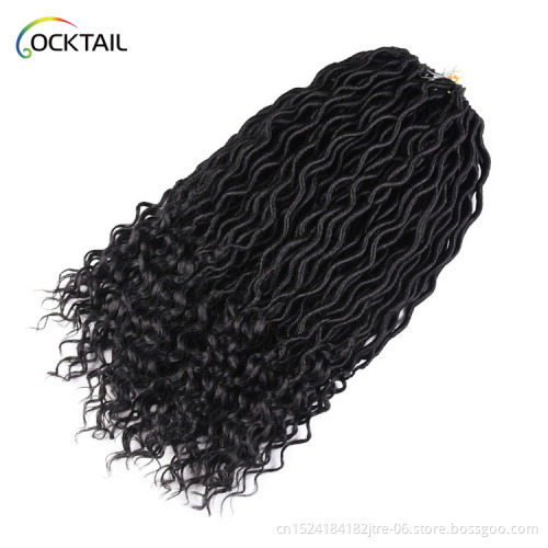 Fauxlocs twist dreadlock crochet braid cheap synthetic ombre color sister twist dread faux locs